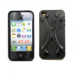 Wholesale iPhone 4 4S X Case (Black-Black)